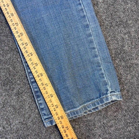 Levi's 512 Straight Jeans Women 14 Medium Blue Perfectly Slimming Denim Stretch - Picture 8 of 8